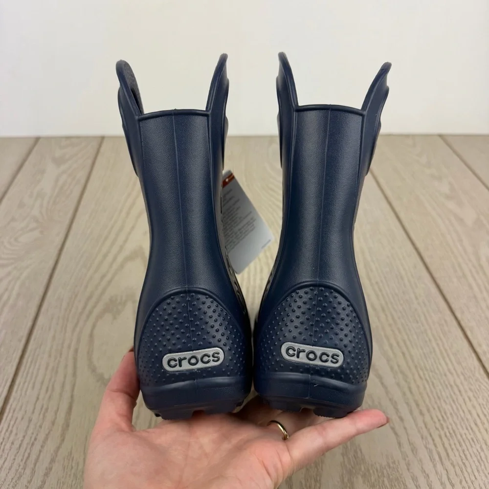 Crocs Kids’ Handle It Rain Boots c11 Navy Blue $45 Children's Shoes
